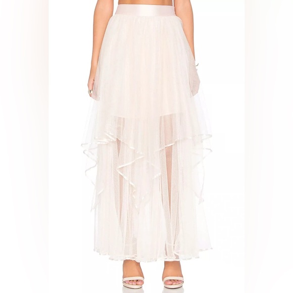 Free People Dresses & Skirts - Free People ‘Keep Me’ Tulle Maxi Skirt in Shell